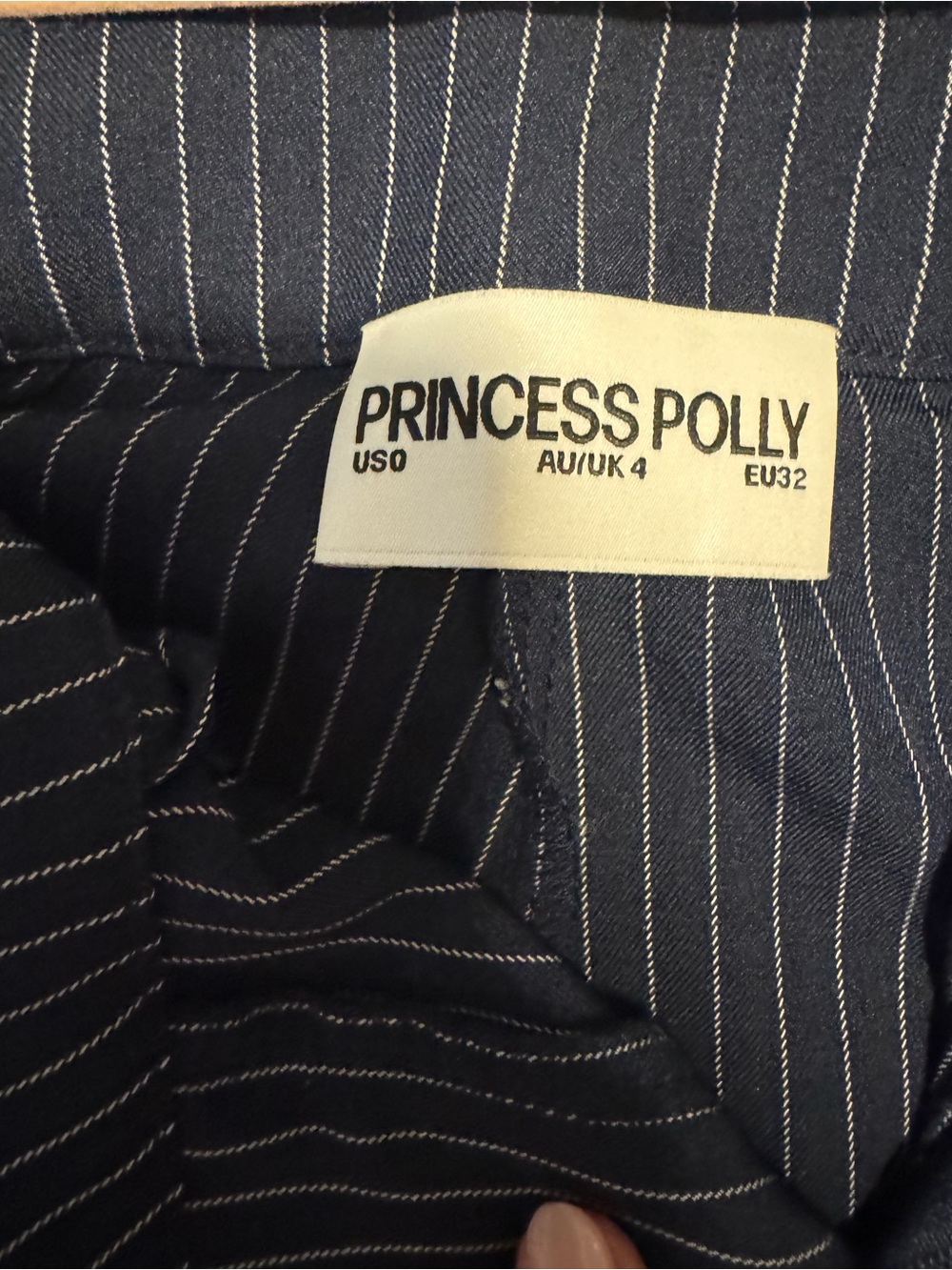Princess Polly Briana Set in Navy Pinstripe - Picture 6 of 9